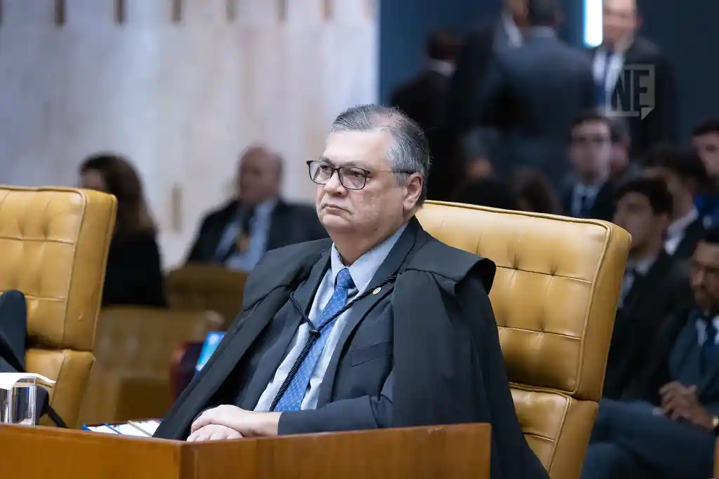 Ministro Flávio Dino durante sessão plenária do STF