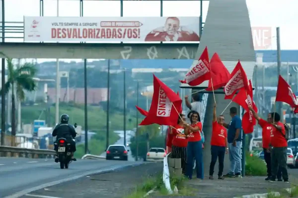 Paralisação das professoras e professores de Sergipe