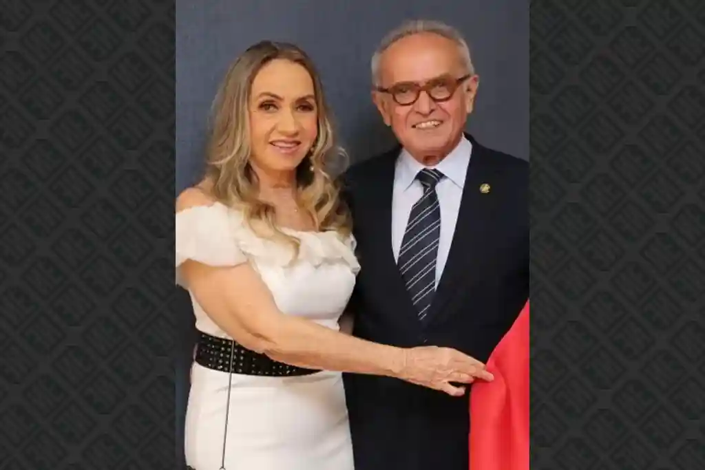 A primeira-dama de João Pessoa, Lauremília Lucena, ao lado do prefeito Cícero Lucena Imagem: