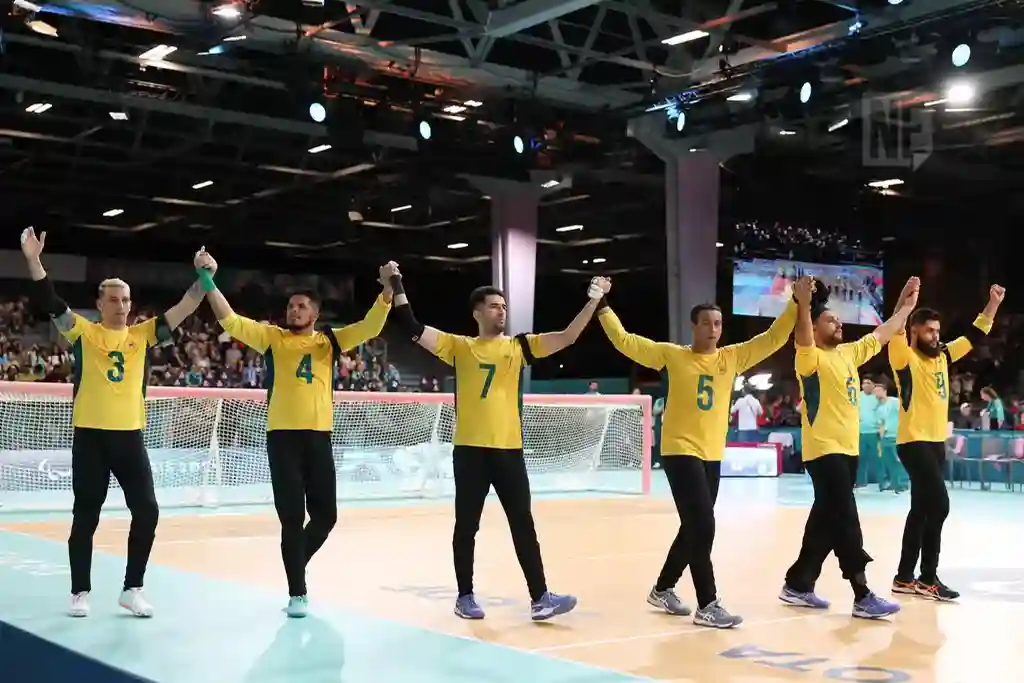 Seleção masculina de goalball garante medalha de bronze em Paris