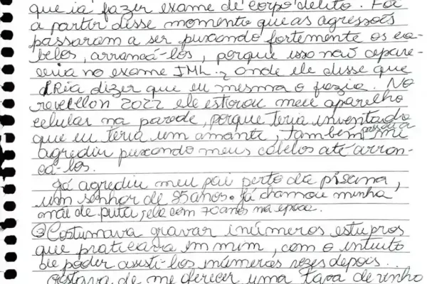 Médica suspeita de mandar matar advogado faz revelações em carta escrita na prisão