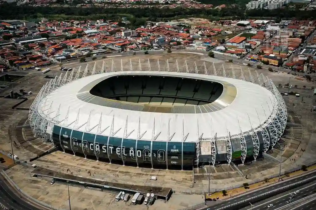 Arena Castelão, localizada em Fortaleza, Ceará