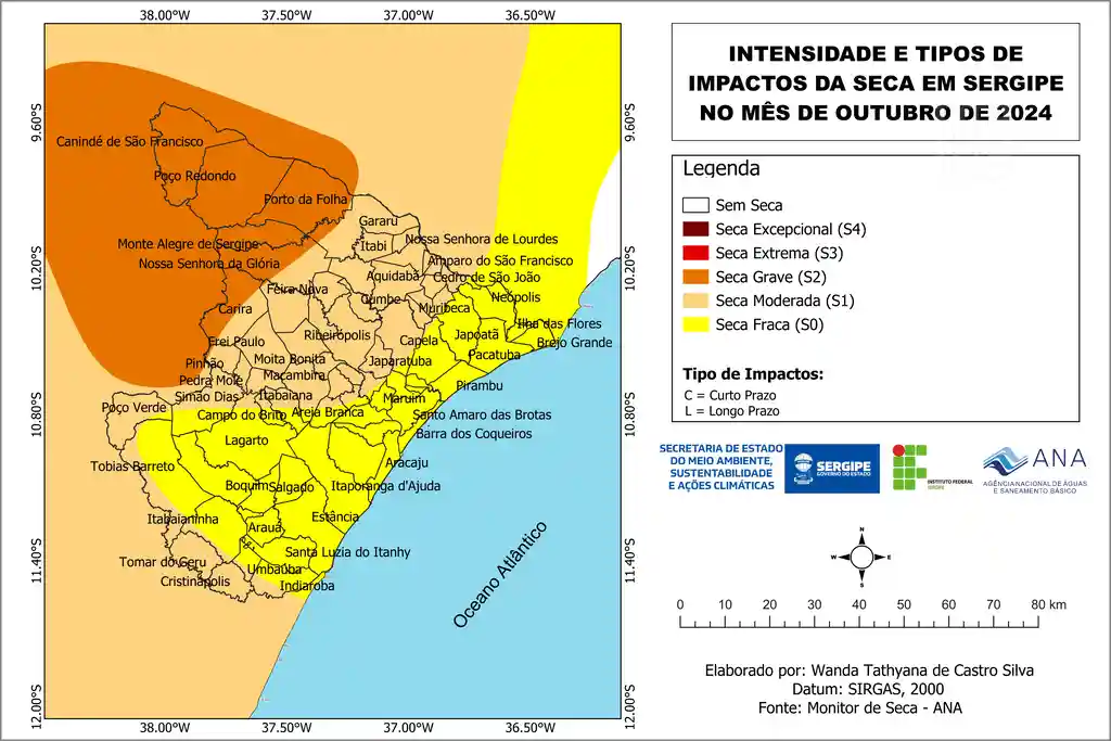 Seca se agrava em Sergipe no mês de outubro