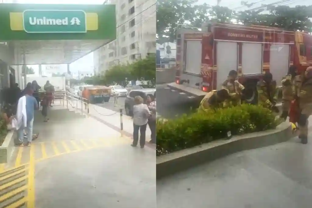 Princípio de incêndio no Hospital da Unimed, em Aracaju