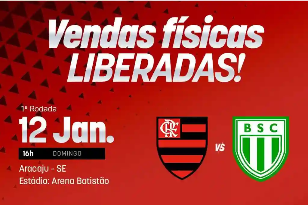 Venda de ingressos para o jogo entre Flamengo e Boavista