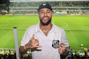 Neymar na Vila Belmiro