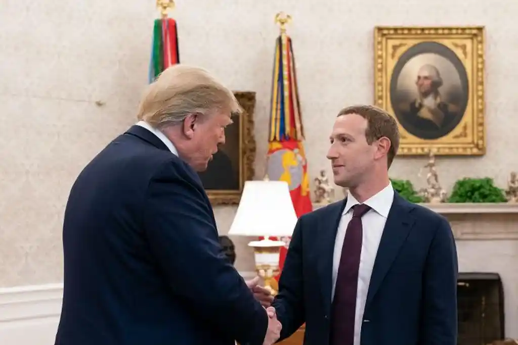 Donald Trump e Mark Zuckerberg