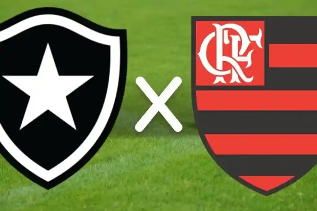 Brasões do Botafogo e Flamengo