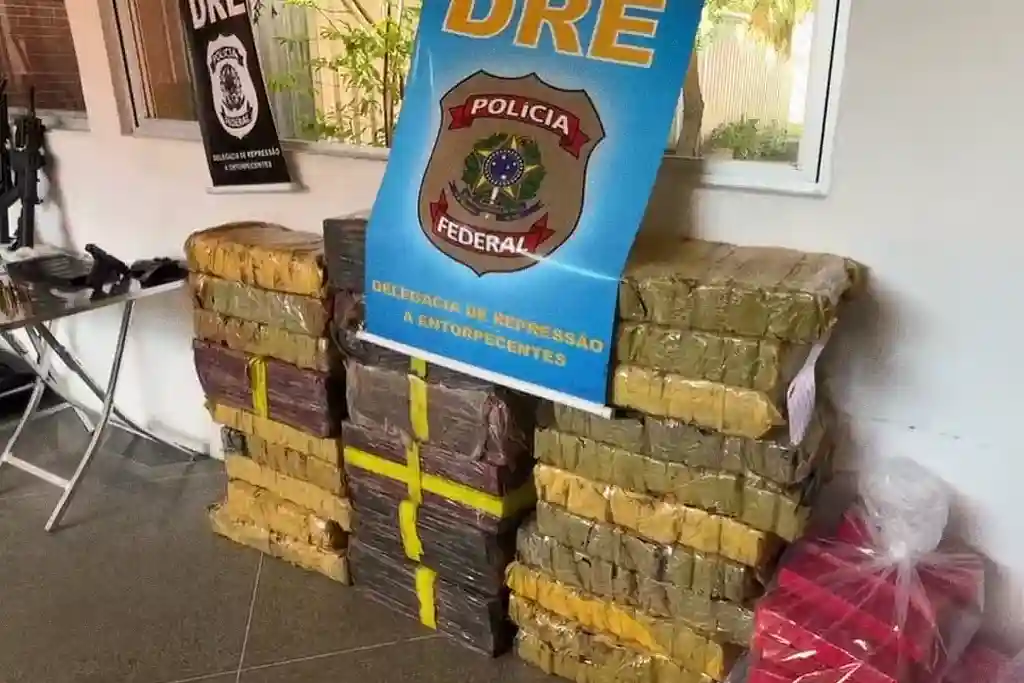 Droga apreendida pela Polícia Federal em Sergipe