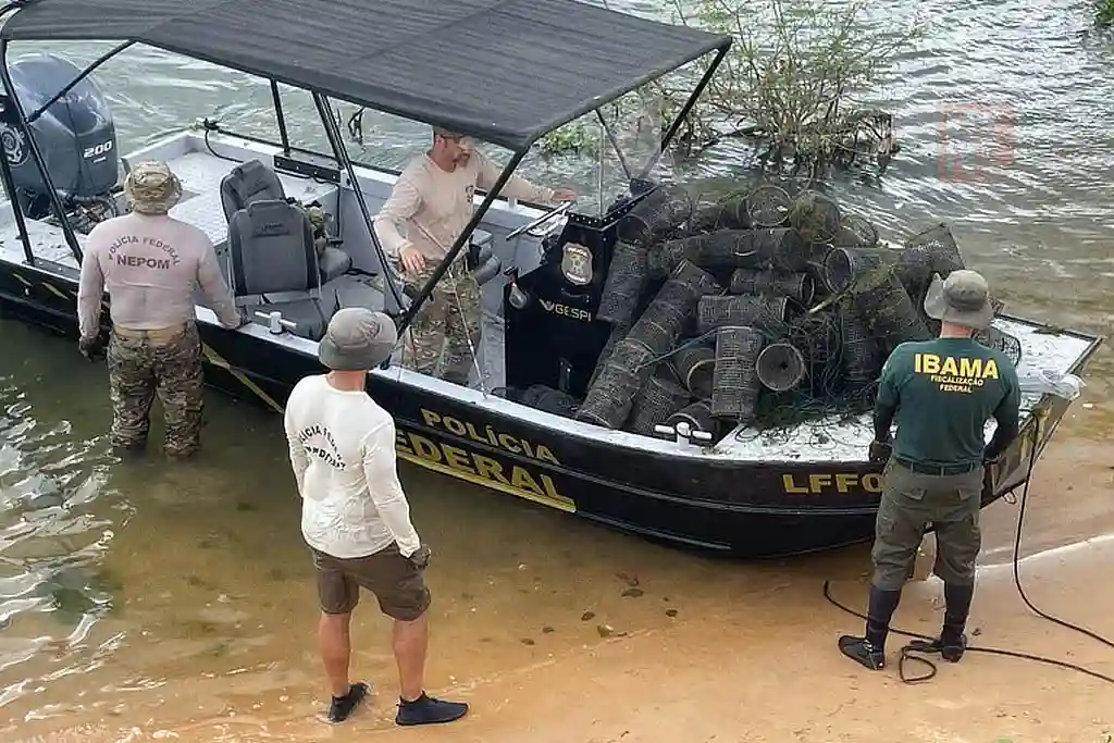 PF e IBAMA concluem fiscalização no Rio São Francisco